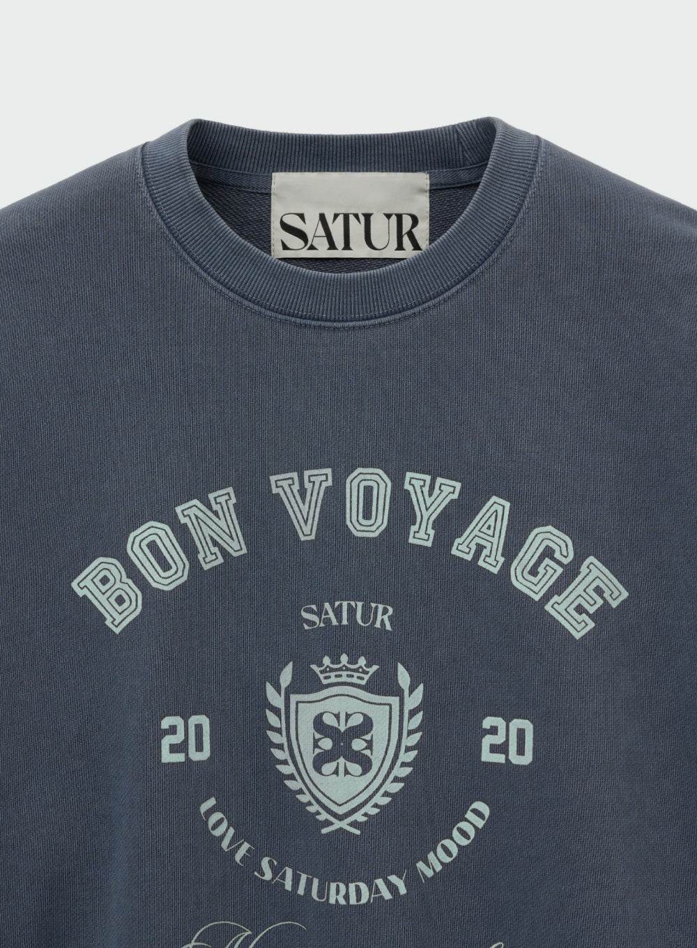 [satur] Bon Voyage Dyed Sweatshirt - Navy