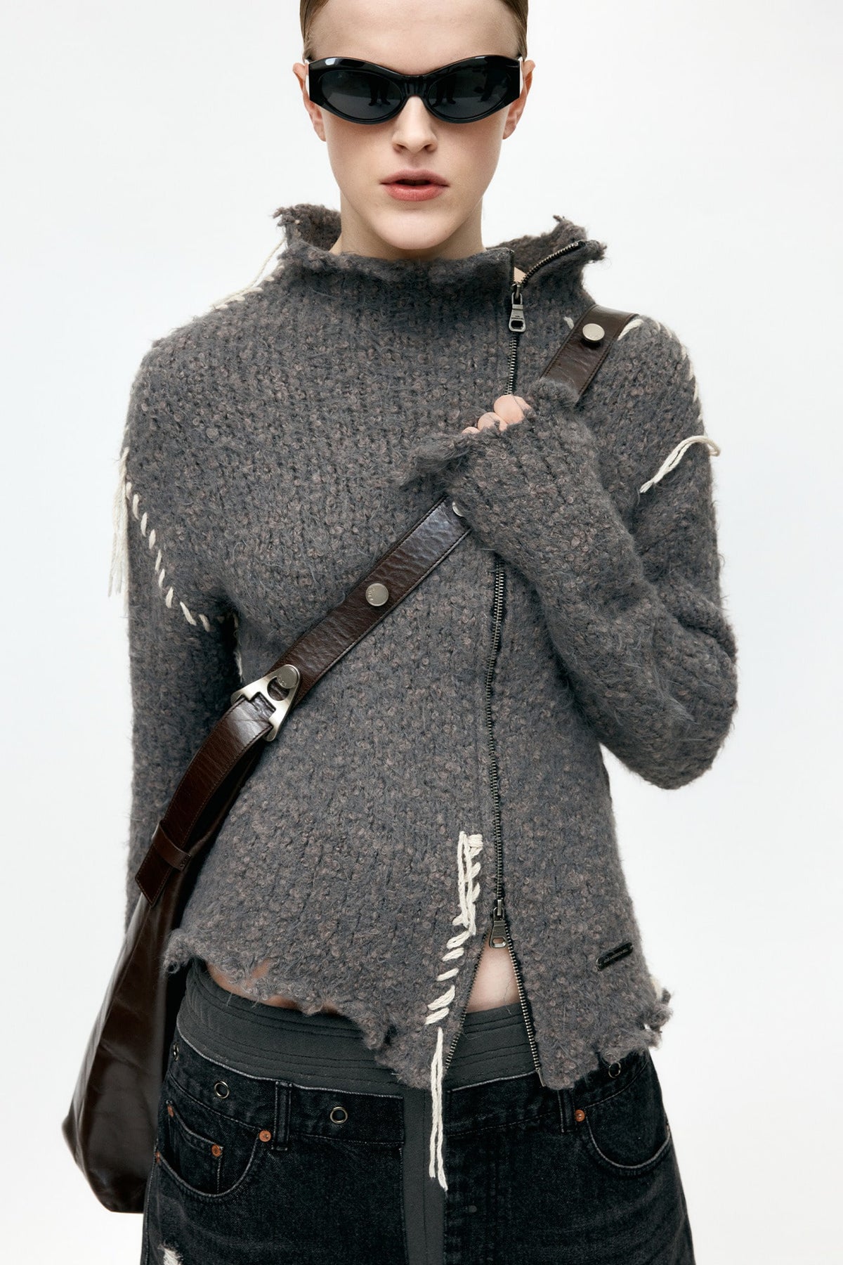 Andersson Bell Harlow Damaged Knit Jacket