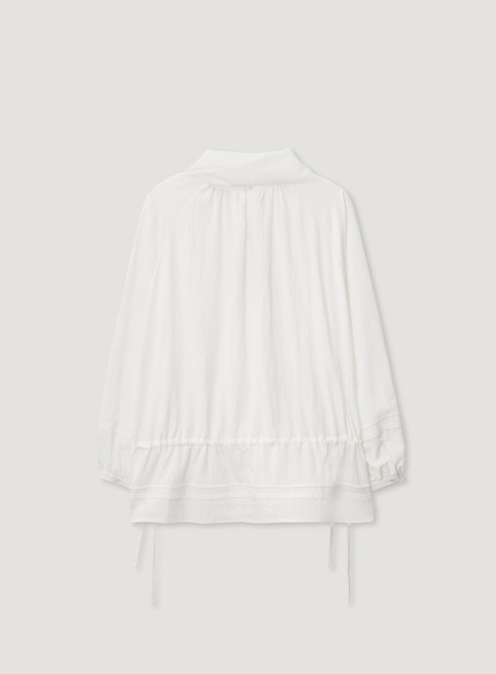 Mango Maniplease Ette Long Blouse White