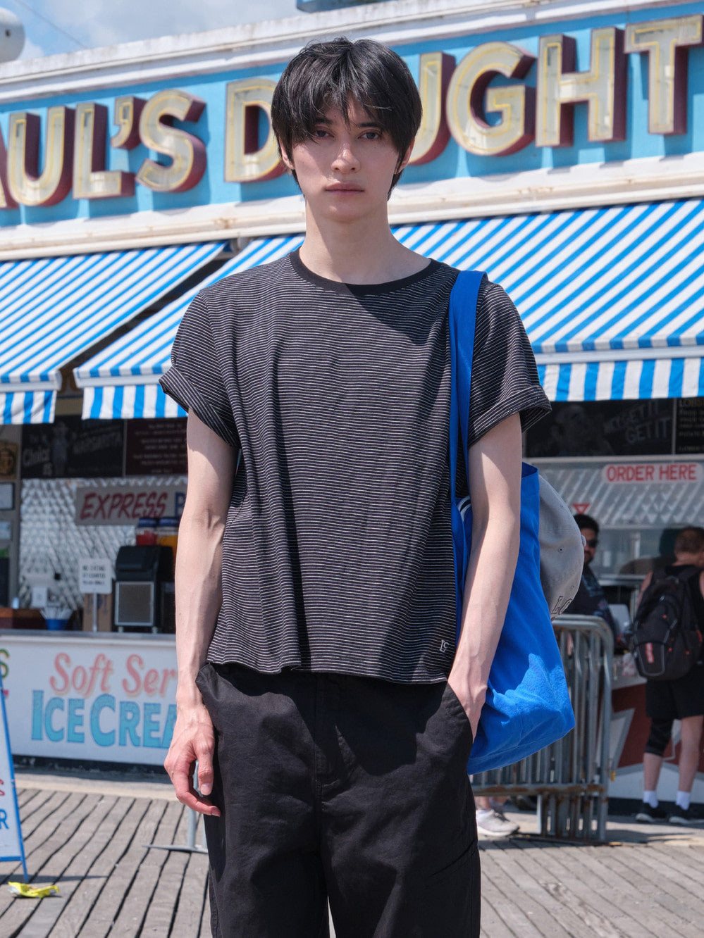 Low Classic Lc Logo Cotton Bag Blue