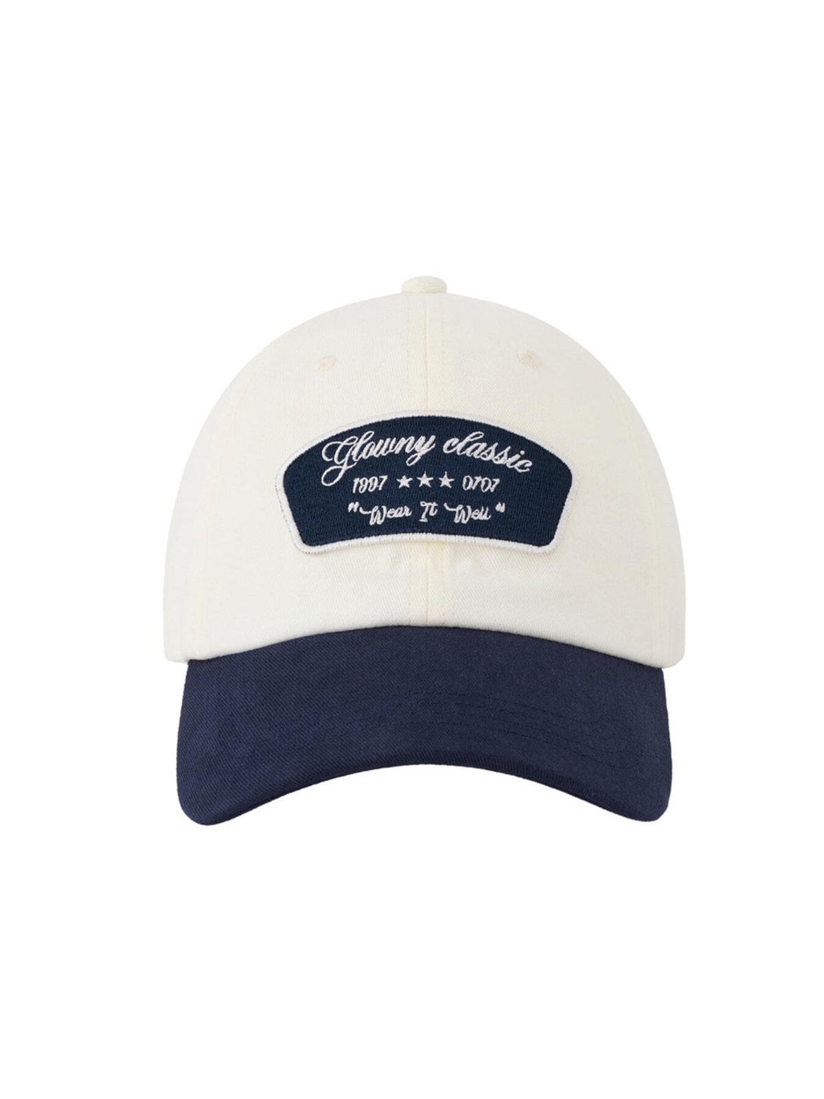 GLOWNY G Patch Cap (White Navy)