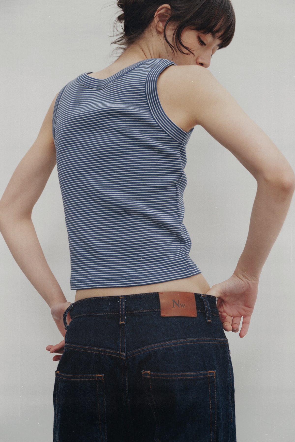 Nothing Written Sailor sleeveless top (Blue)