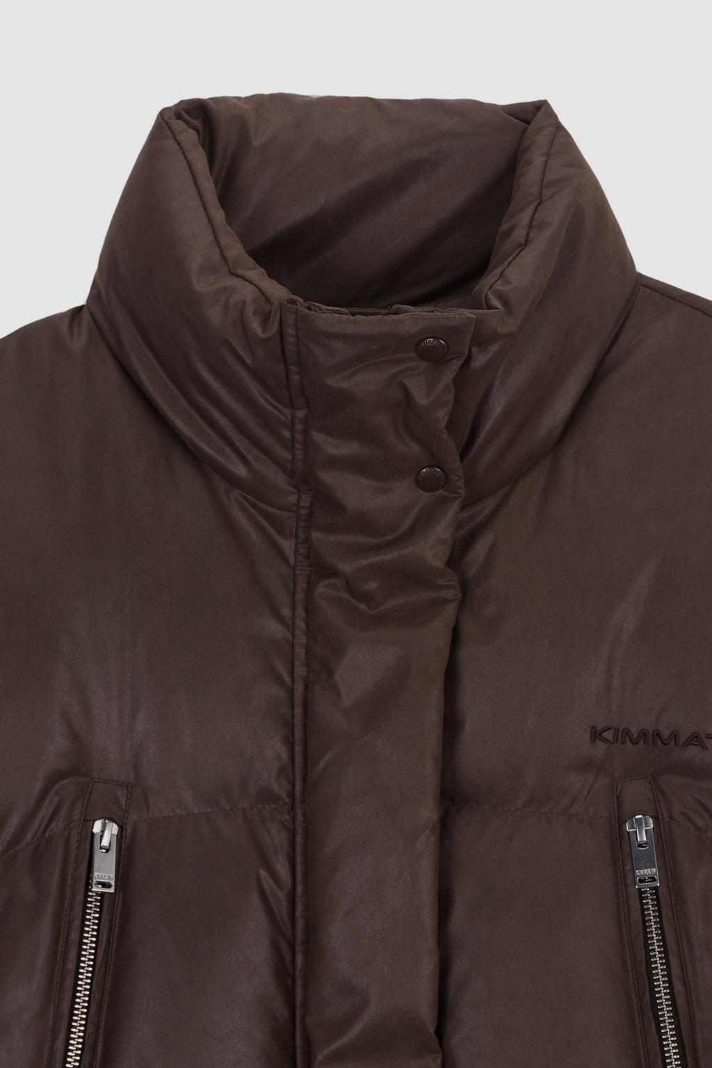 Matinkim Zipper Detail Goose Down Jumper IN Brown