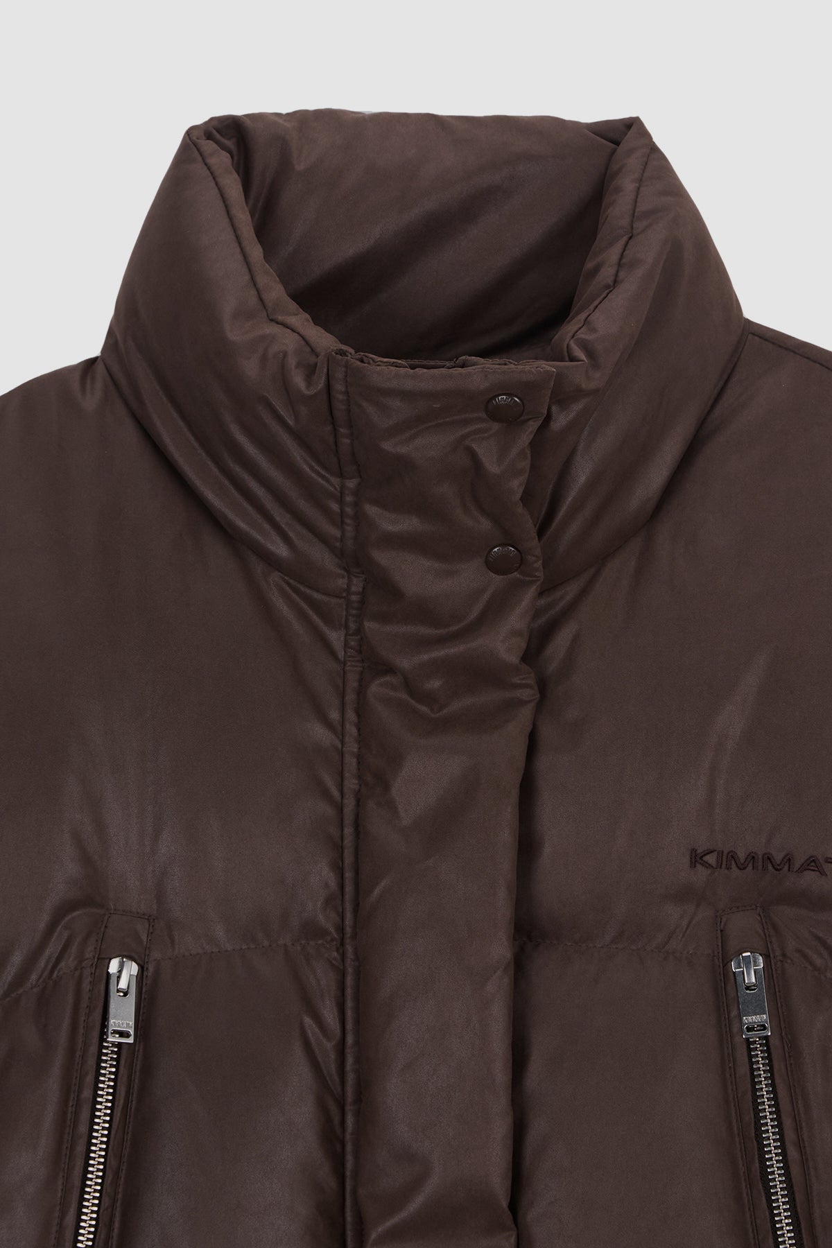 Matinkim Zipper Detail Goose Down Jumper IN Brown