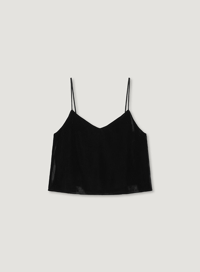 Mango Maniplease Toe Velvet Bustier Black