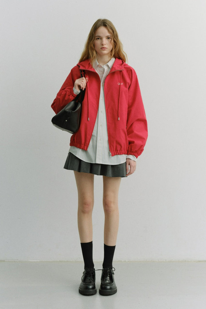 Dunst Unisex Logo Windbreaker Red