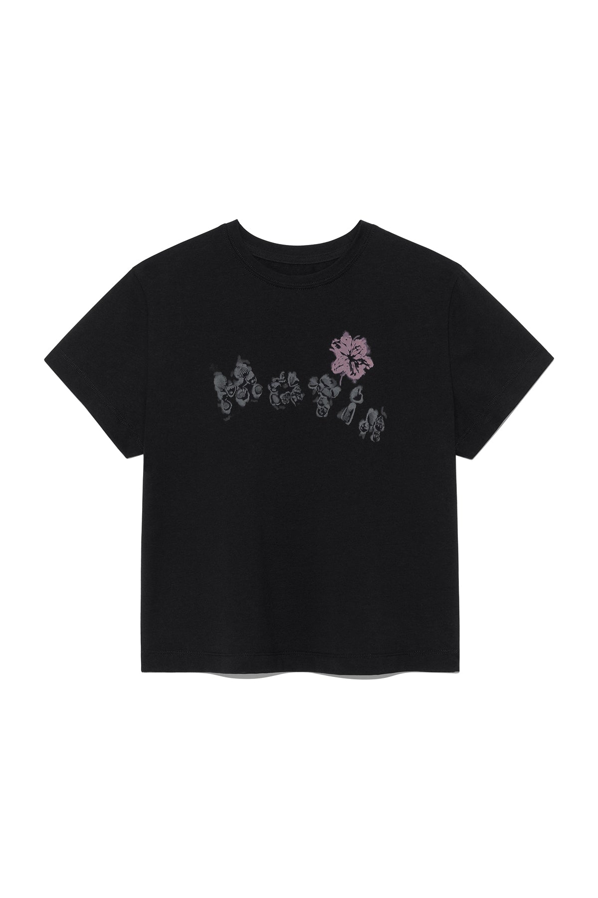 Matinkim Bubbly Graphic Printing Top IN Black