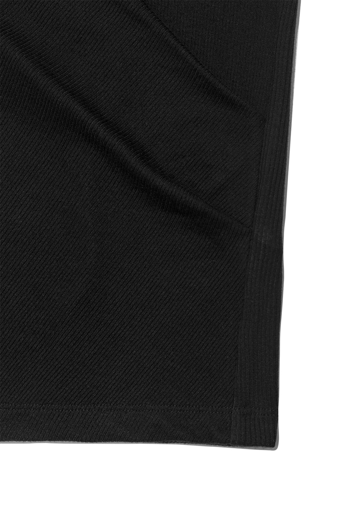 Matinkim Unbalance Tuck Sleeveless Top IN Black