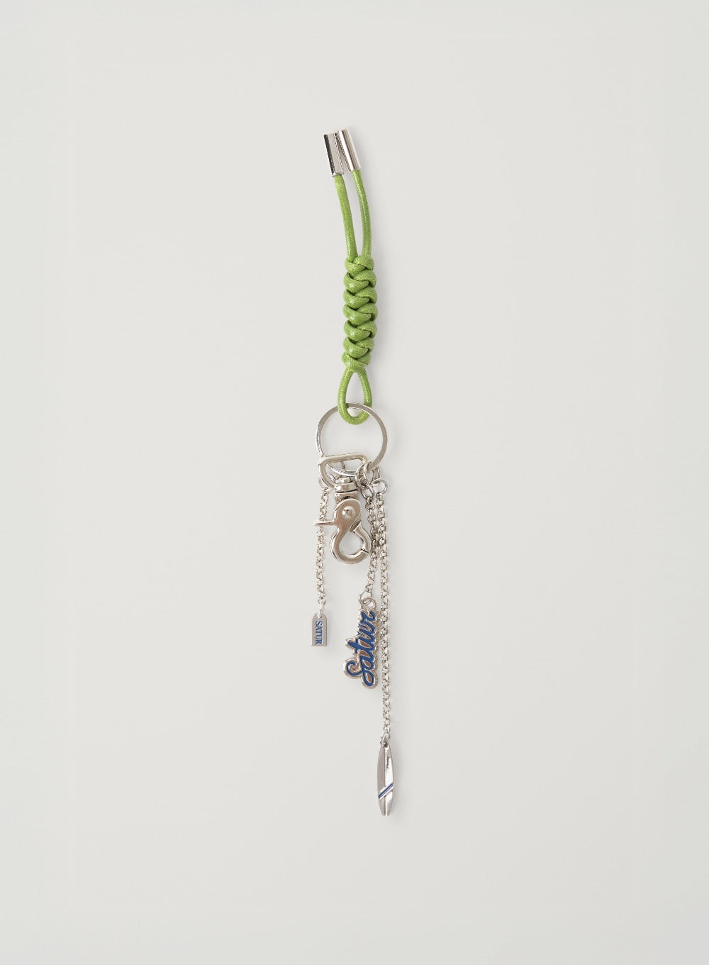 Satur Surfboard Keyring - Silver
