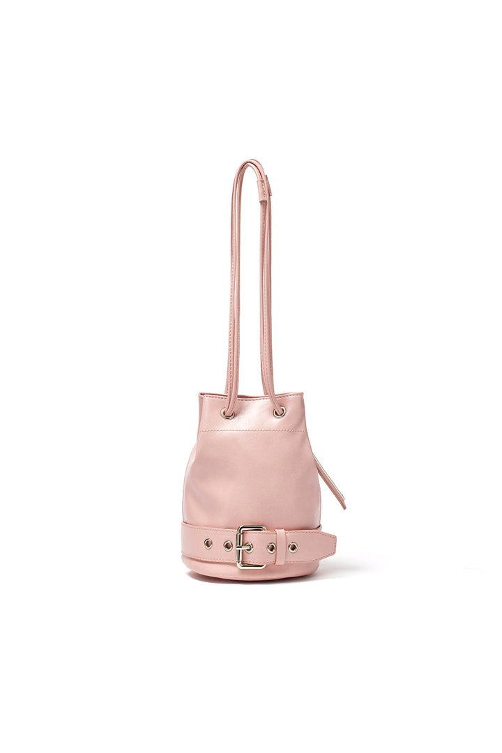 Matinkim Belted Mini Bucket Bag IN Pink