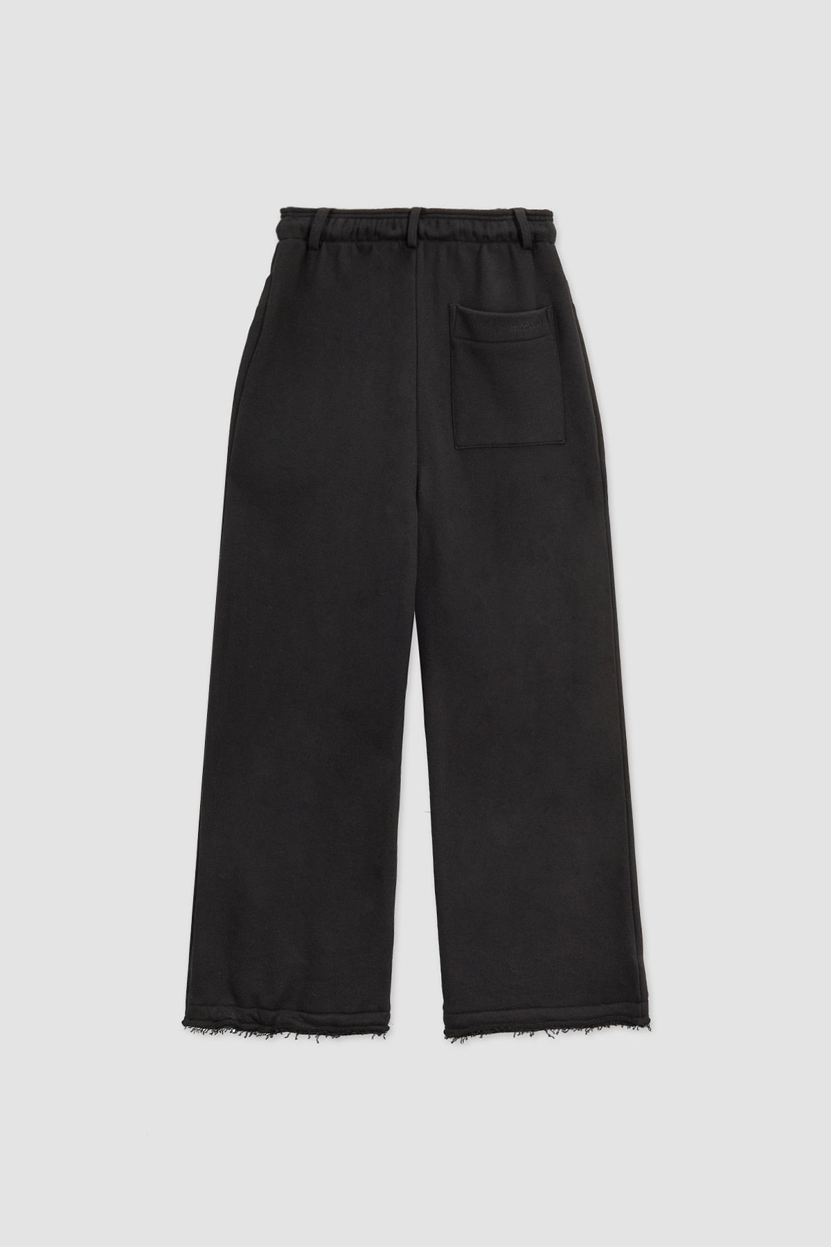 Matinkim Pocket Rivet Loose Fit Sweat Pants IN Black