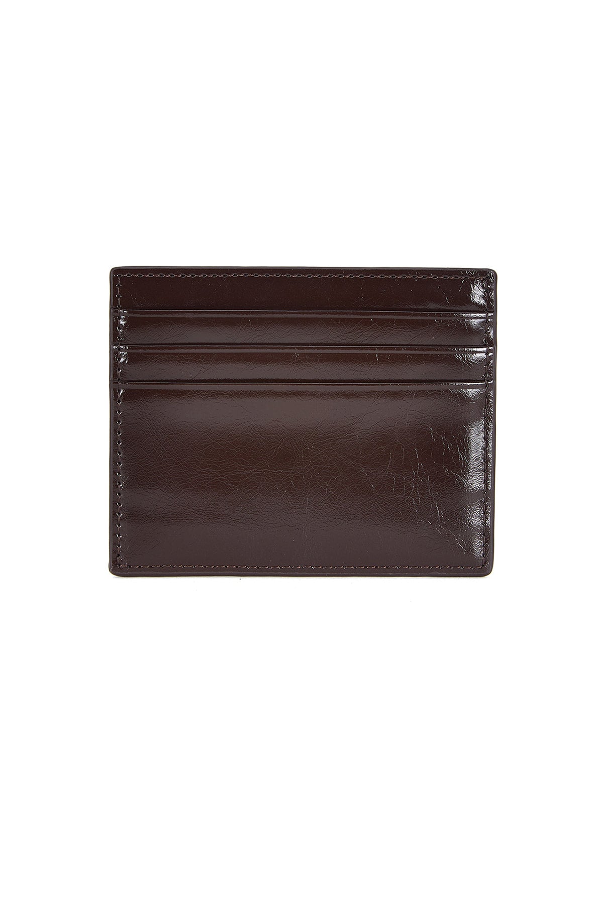 Matinkim Matin Kim Steel Logo Card Wallet IN Brown