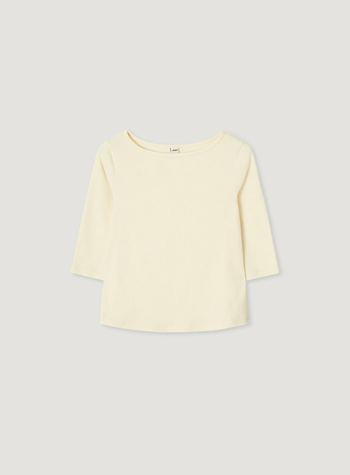 Mango Maniplease Croffle Slim Tee Creamy Lemon