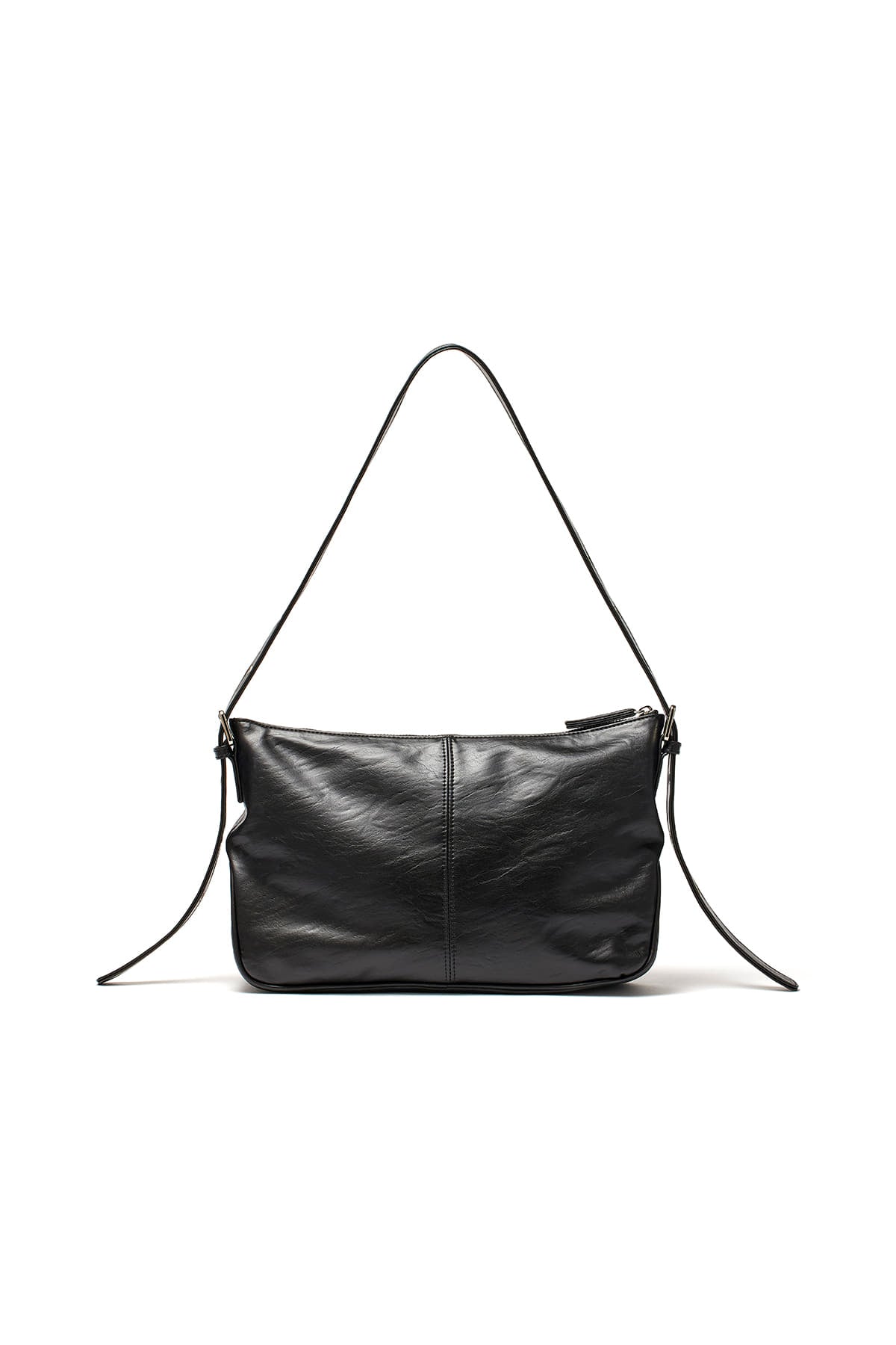 [matinkim] DOUBLE POCKET SHOULDER BAG IN BLACK