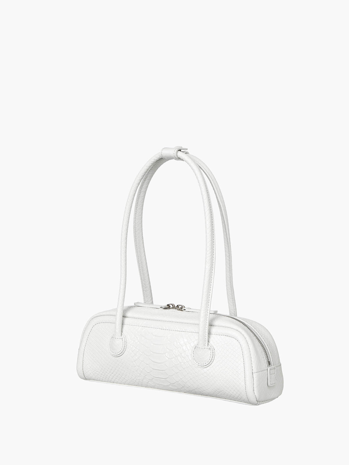 Margesherwood Soft Boston EW Mini off white python effect