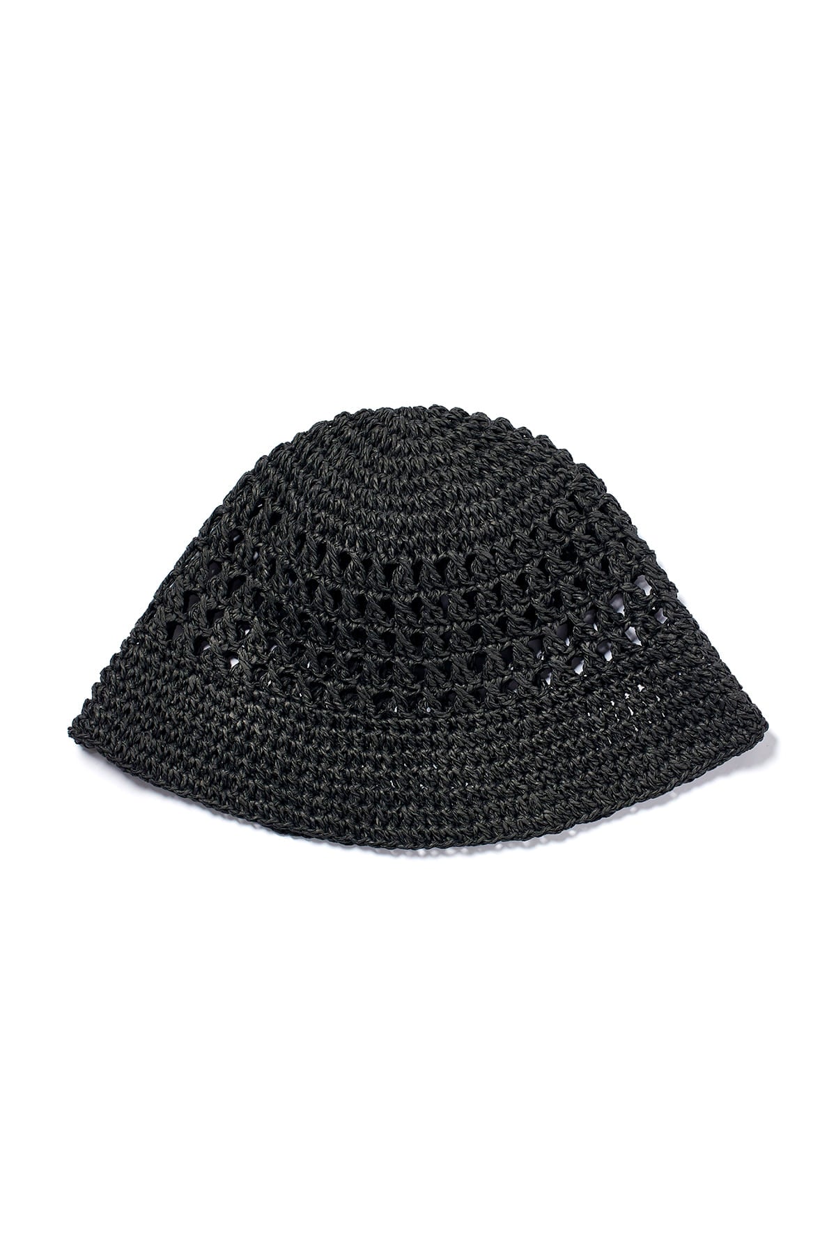 Matinkim Matin Paper Knit Bucket Hat IN Black