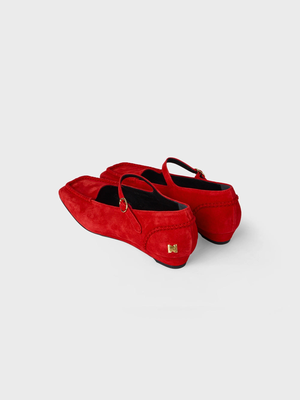 EENK Mary Jane Flat Shoes - Red