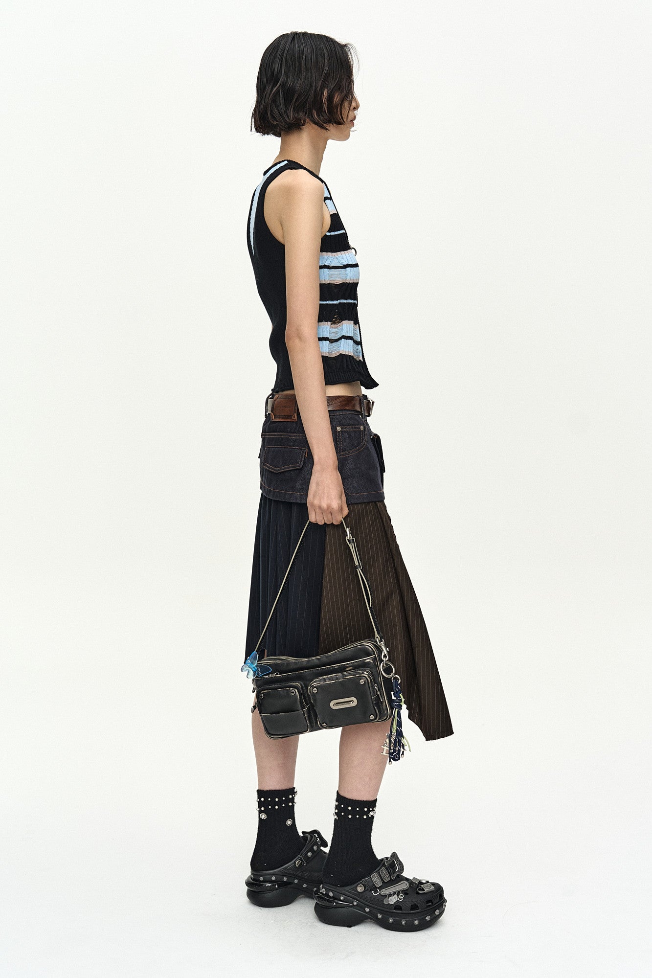 Andersson Bell Stripe Open Knit Vest