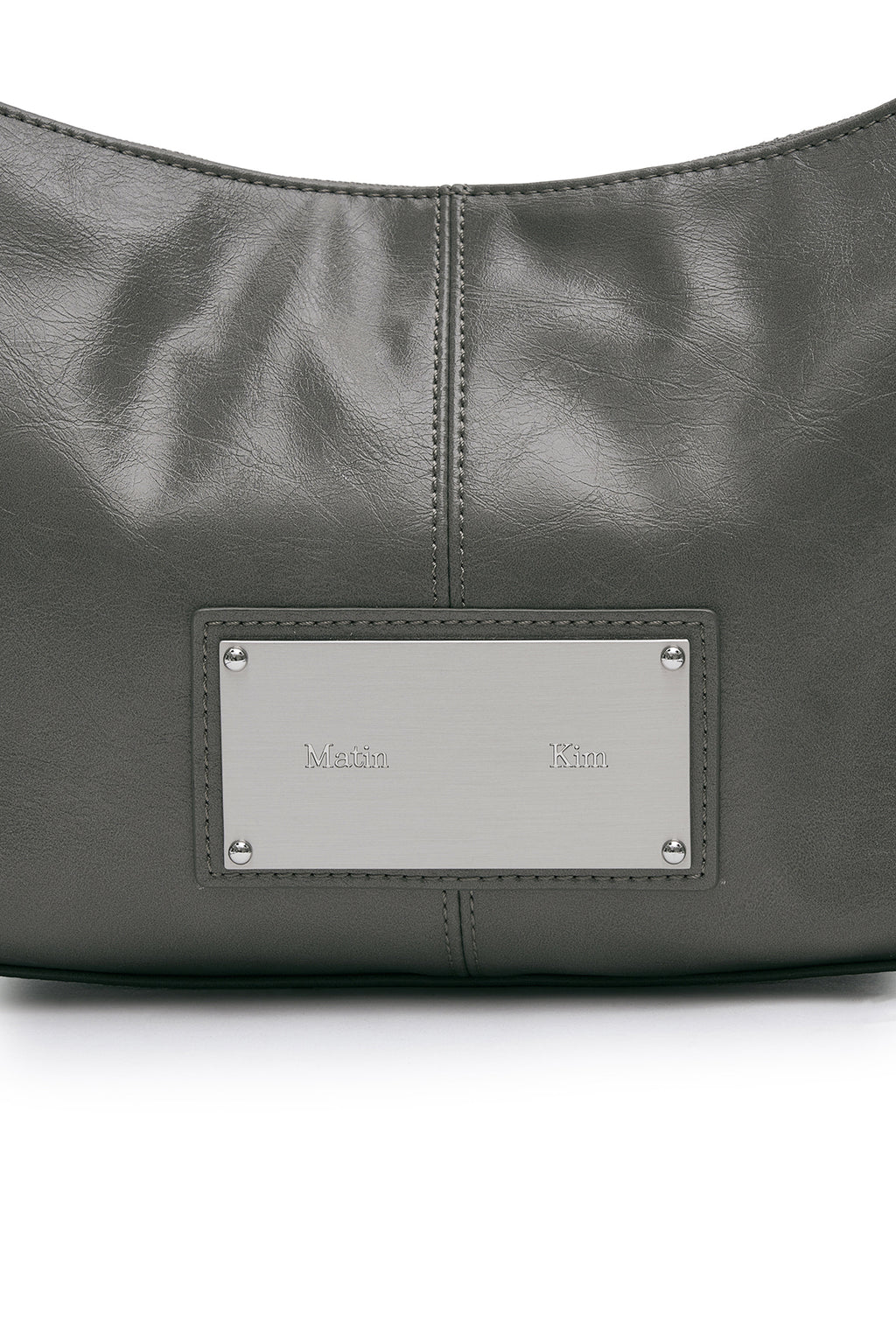 Matinkim Eyelet Shirring Shoulder Bag IN Grey