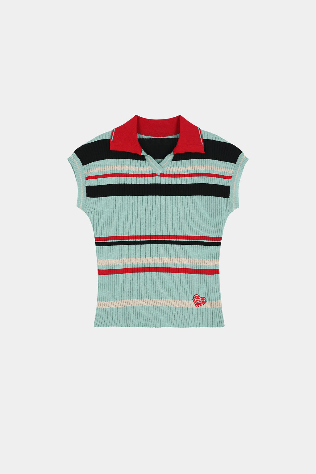 Andersson Bell Color-Blocked Knit Polo Vest