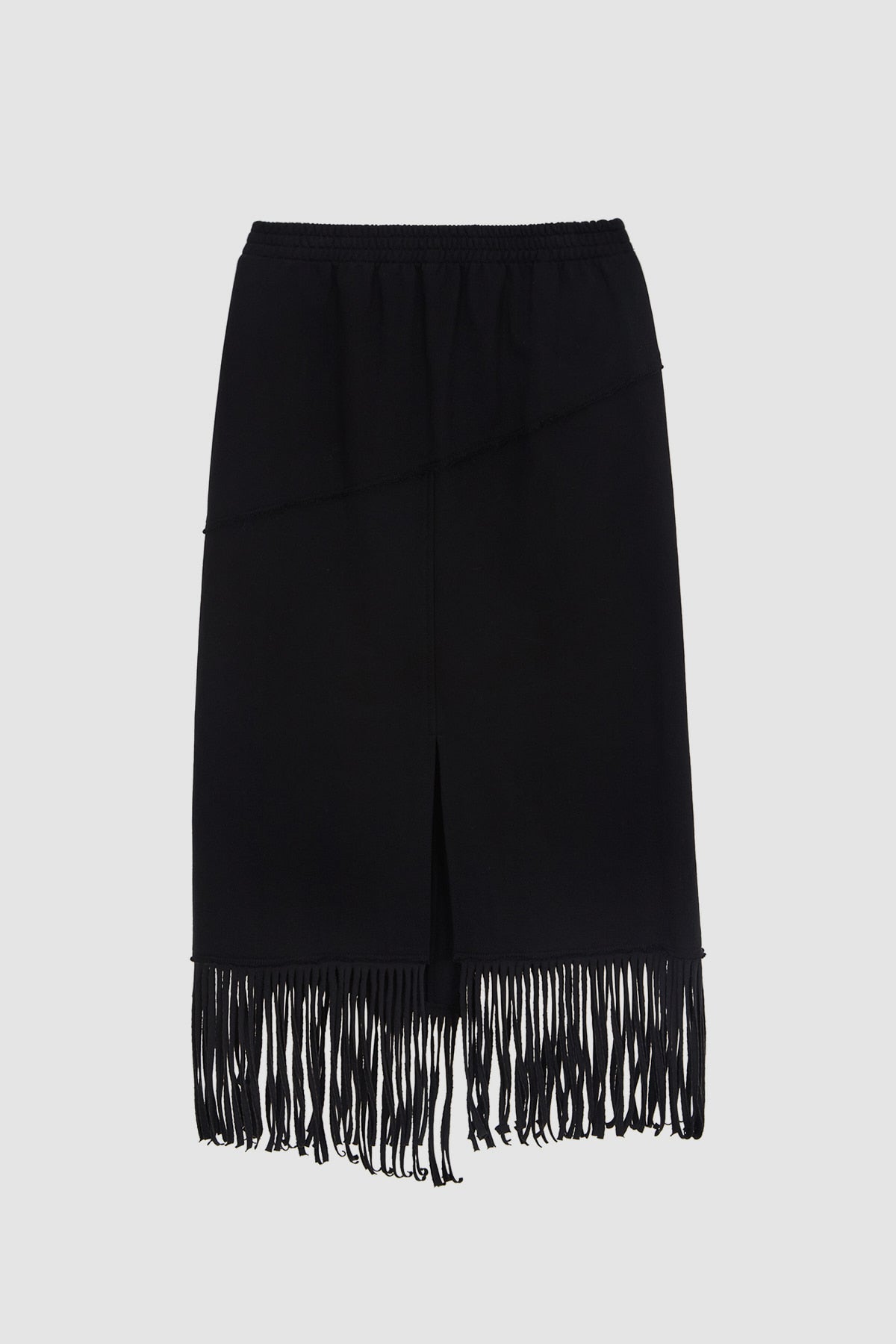 Matinkim Fringe Jersey Midi Skirt IN Black