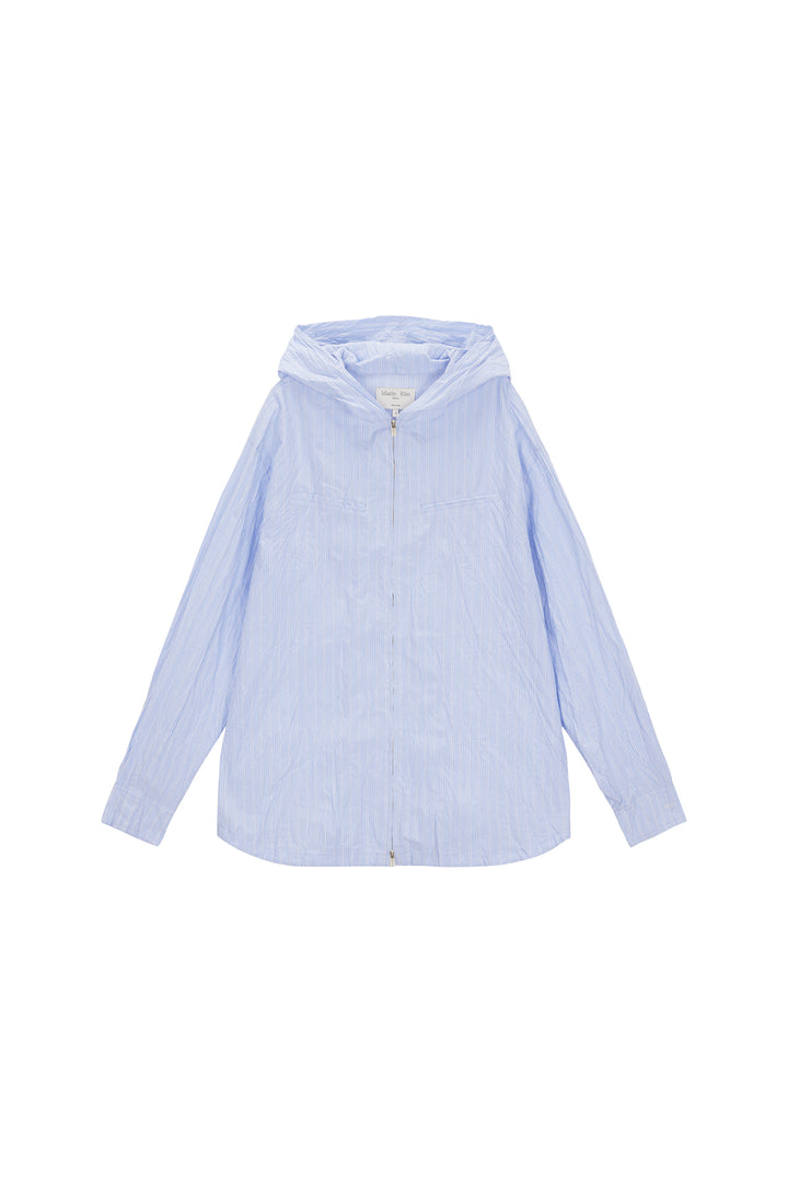 Matinkim Crinkle Hoody Shirt Jumper IN Sky