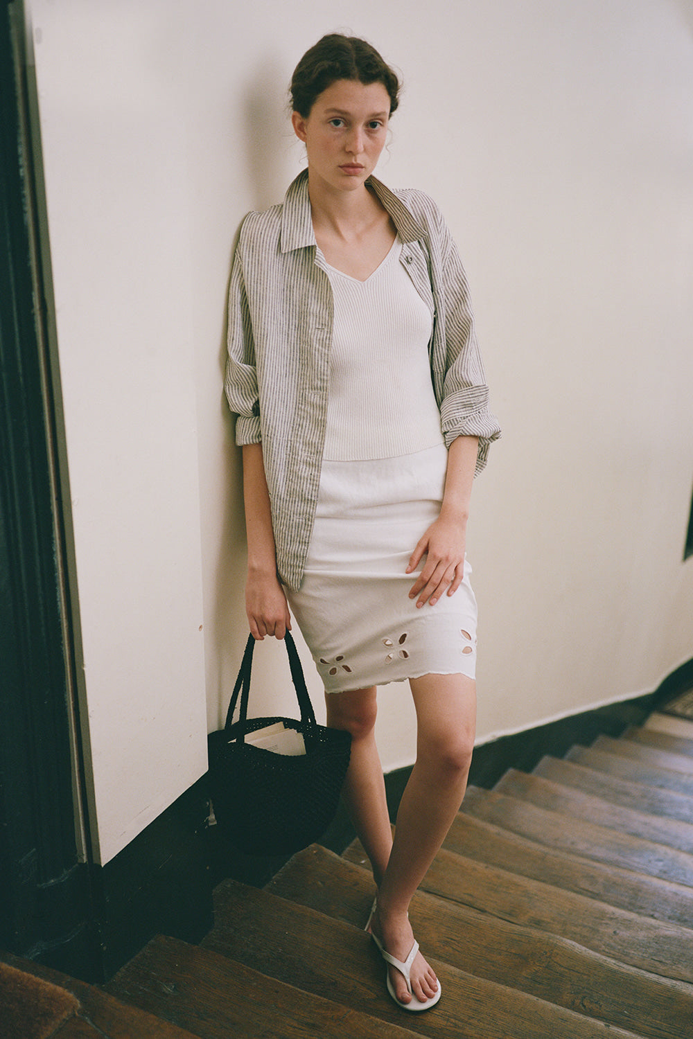 Nothing Written Lia cutout skirt (Off white)
