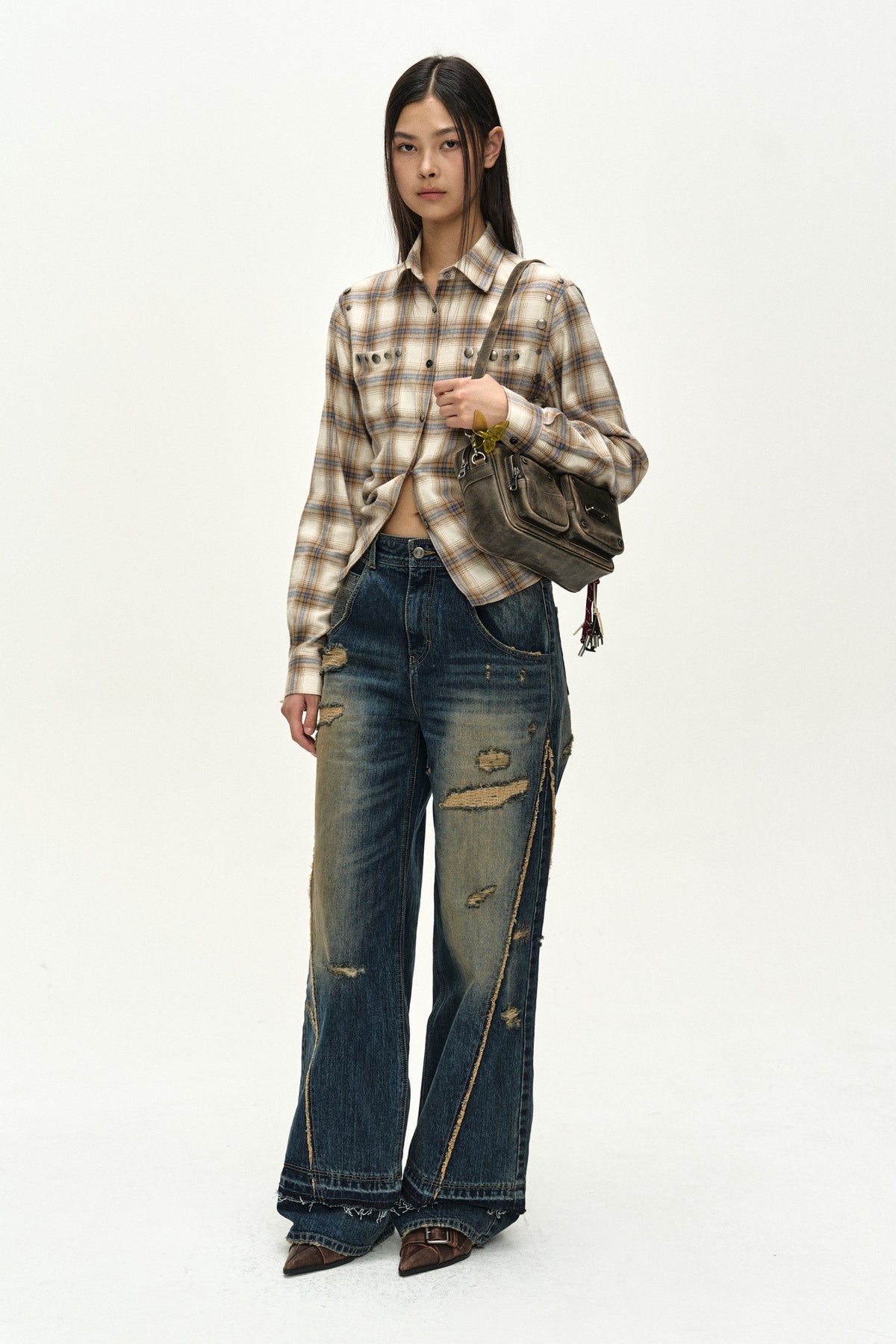 Andersson Bell Layered Wide Jeans