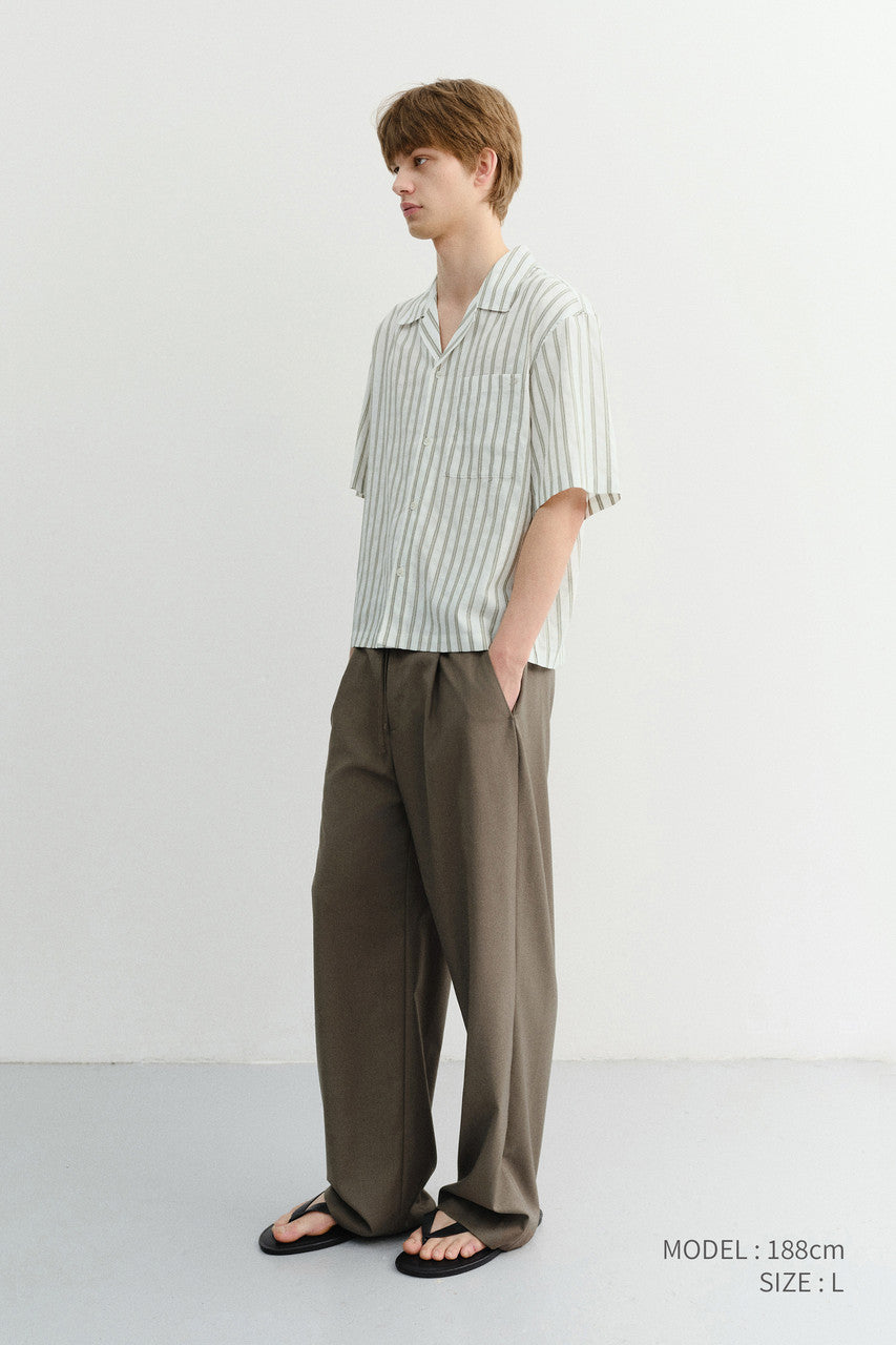 Dunst Lounge Wool Slacks Khaki