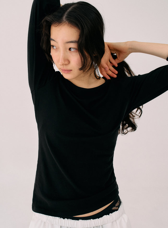 Mango Maniplease Powder Tee Black
