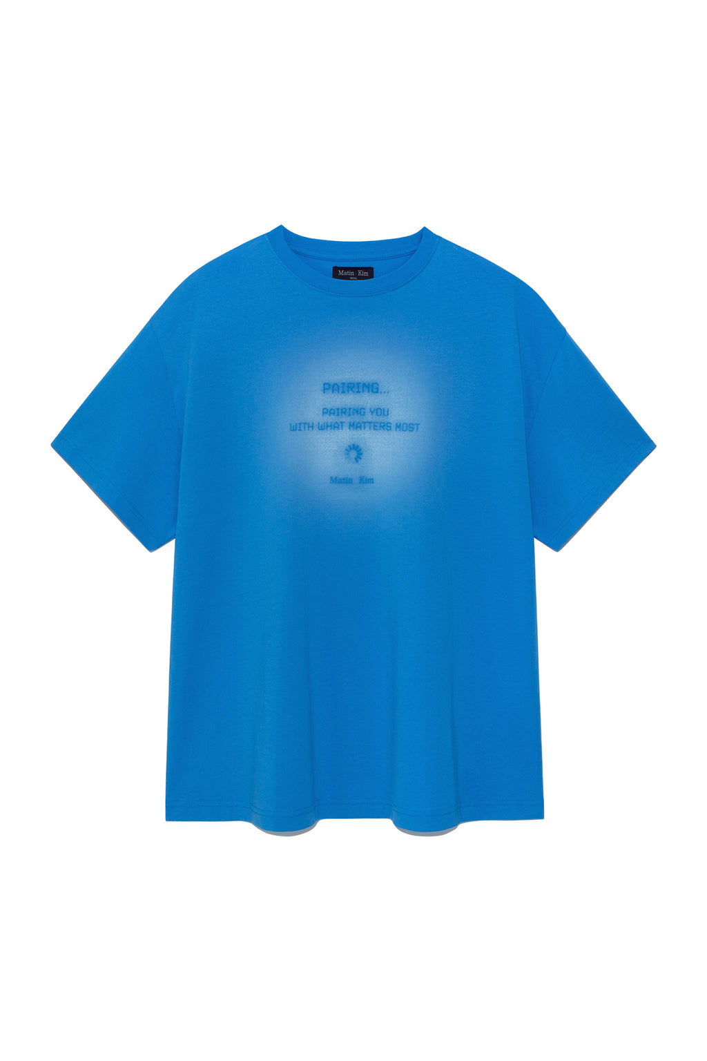 Matinkim Matin Kim Pairing Logo Printing Top For Men IN Blue