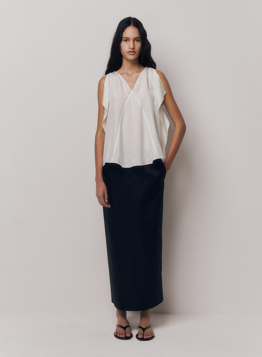 Kindersalmon Arden Silk Blouse Cream