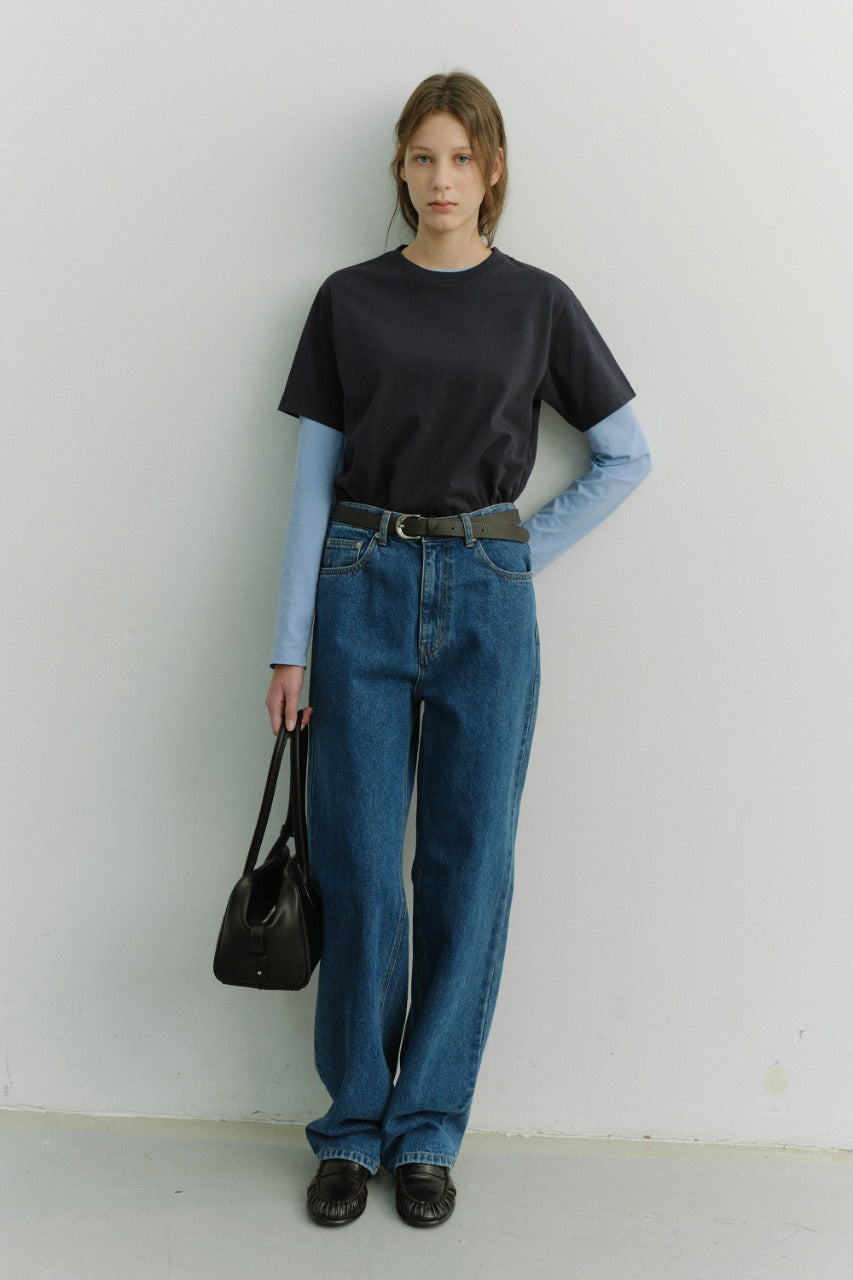 Dunst Loose Jeans Classic Blue