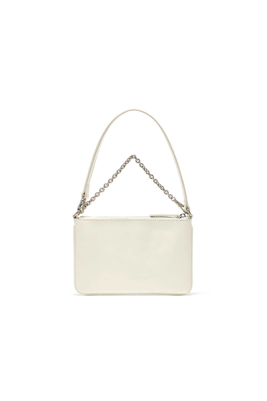[matinkim] GLOSSY LEATHER MICRO BAG IN IVORY