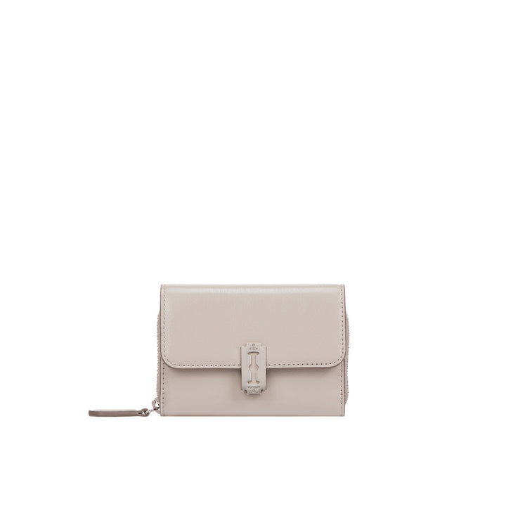 Vunque [RENEWAL] Perfec Essence Zipper Card Wallet Oat Beige