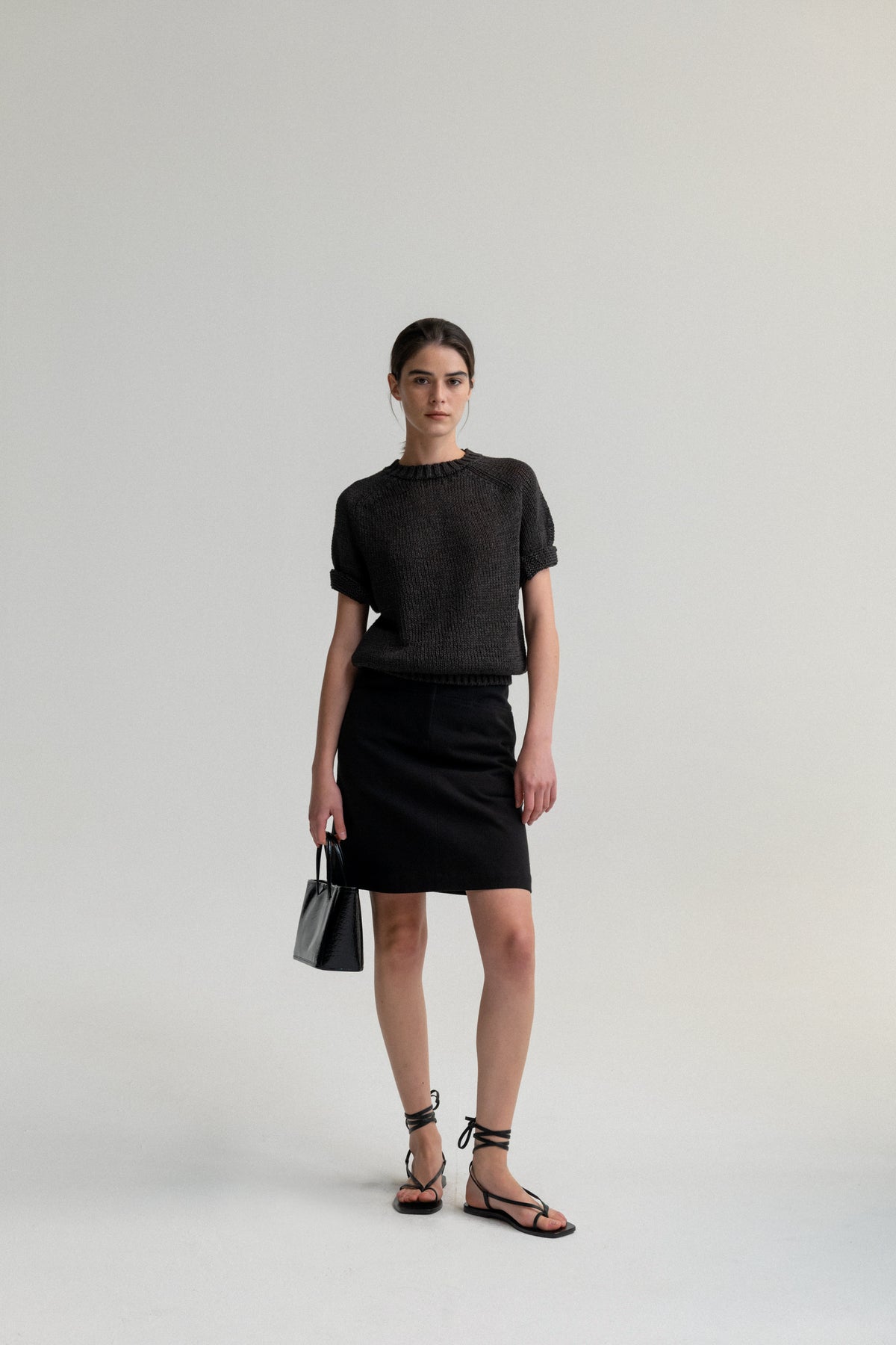 Nothing Written Ain croco tote bag (Black)