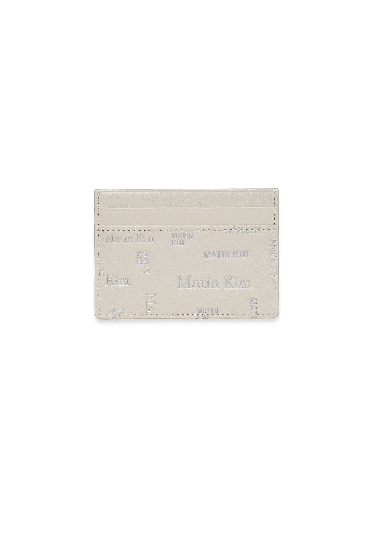 Matinkim Matin All-Over Logo Card Wallet IN Ivory
