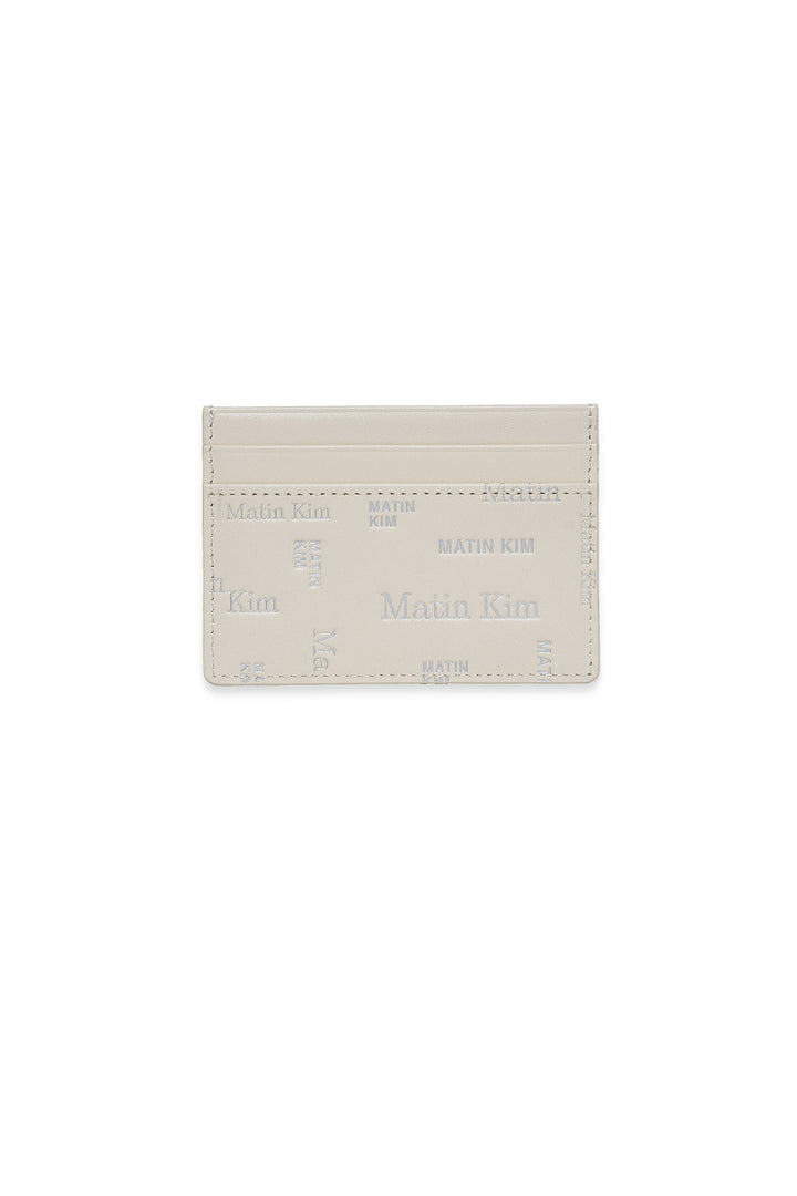Matinkim Matin All-Over Logo Card Wallet IN Ivory