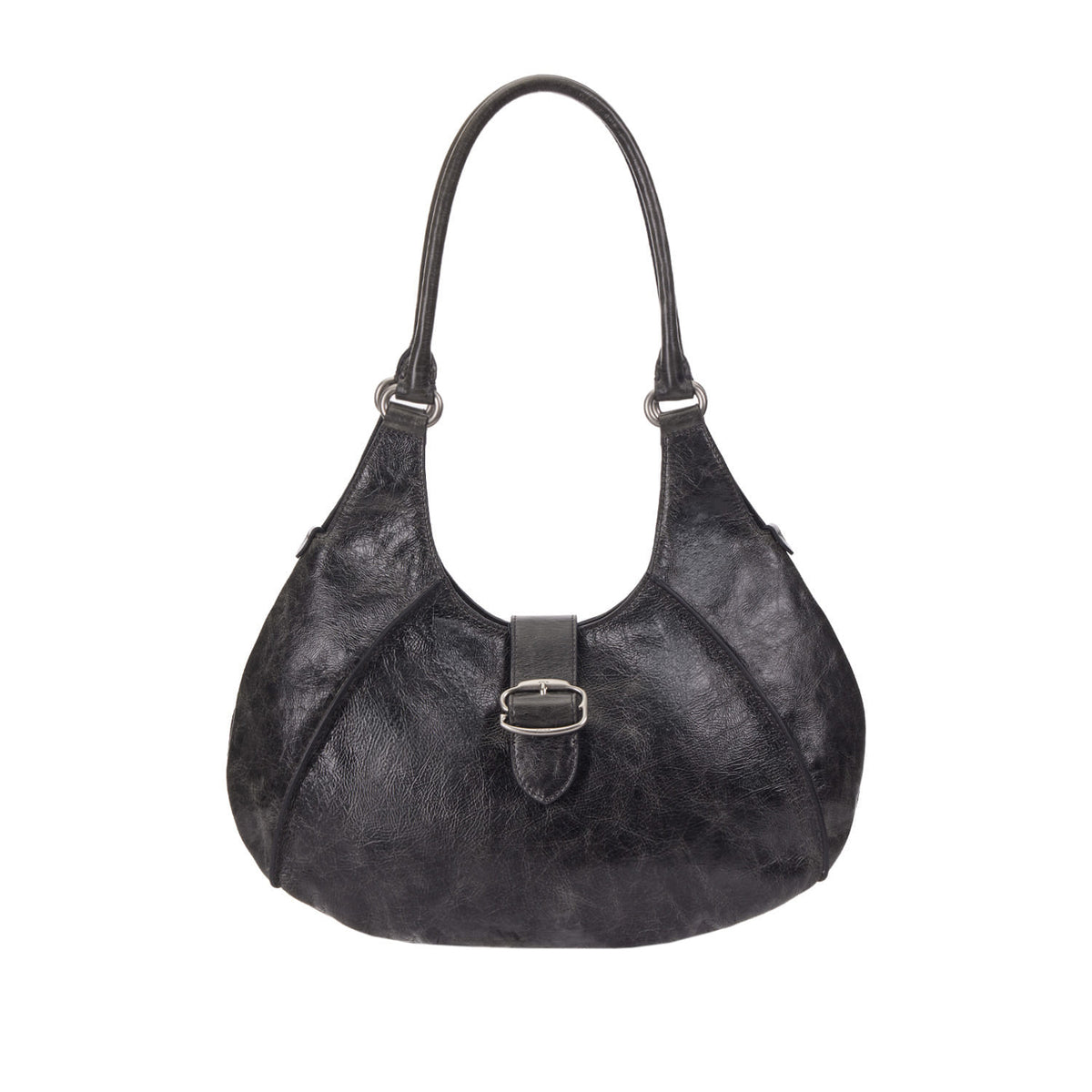 Vunque Halfmoon Vintage Hobo Bag M Khaki Grey