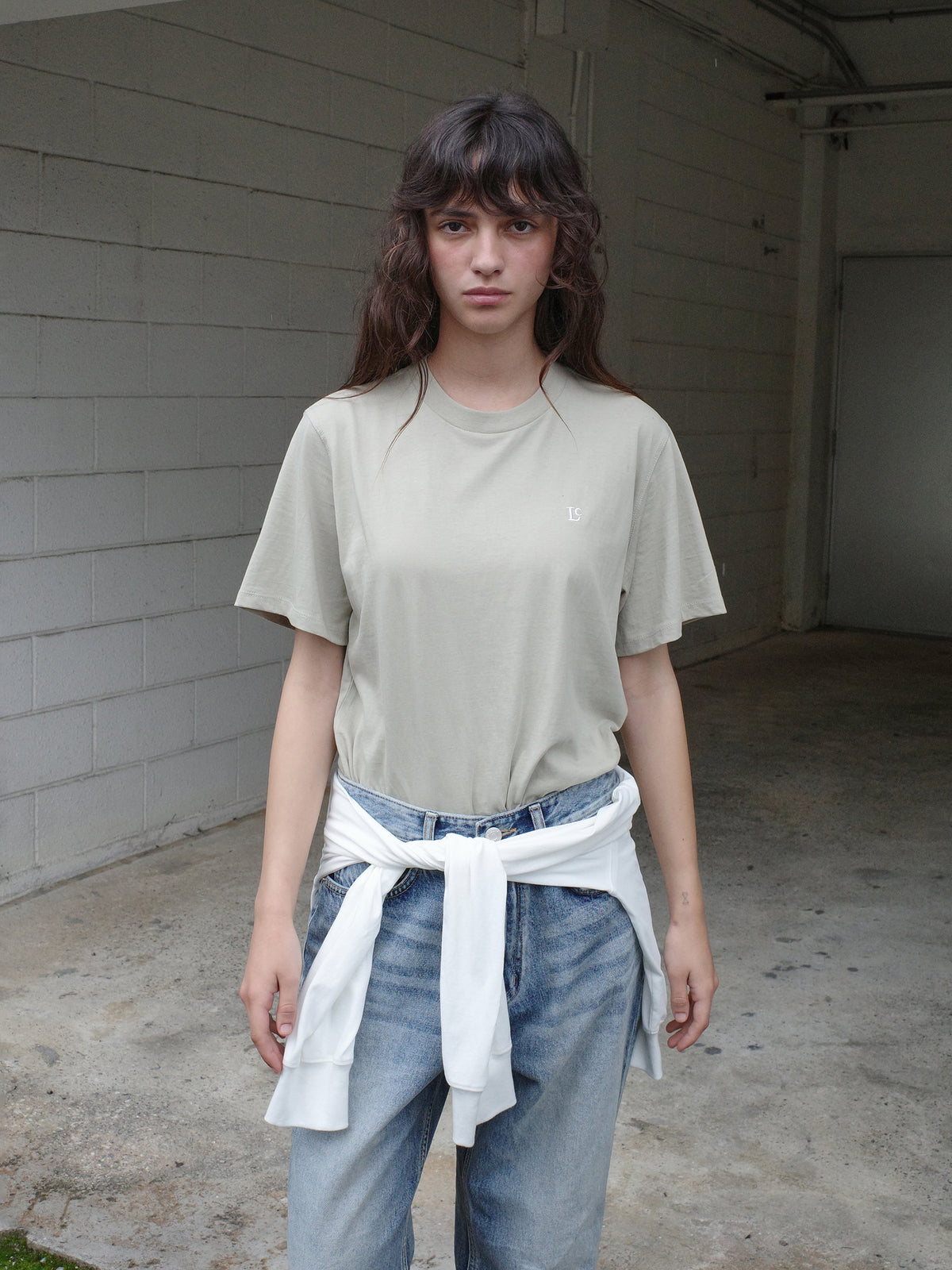 Low Classic Organic Lc Basic T-Shirt Sand Beige