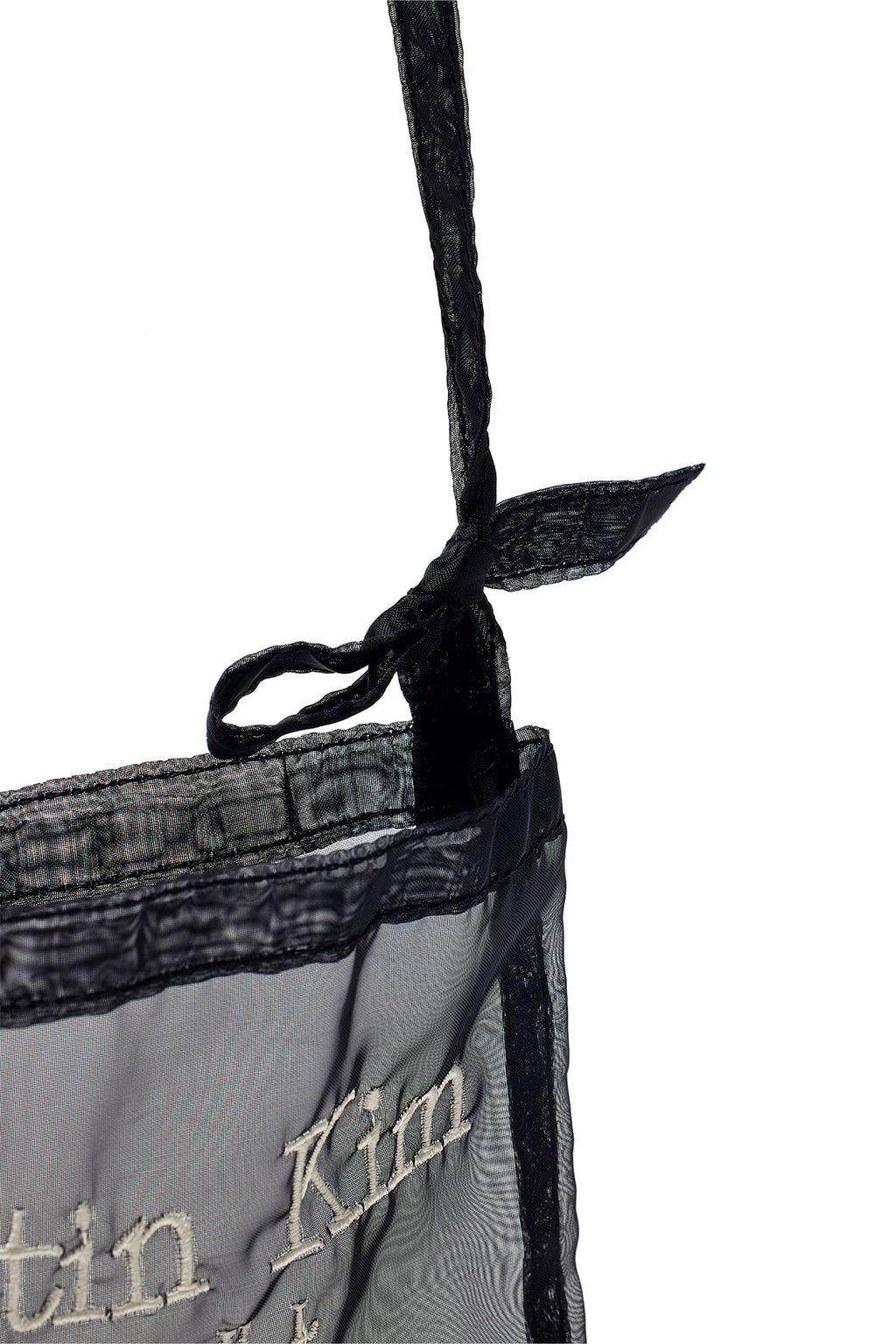 [matinkim] ORGANZA MINI CROSS BAG IN BLACK