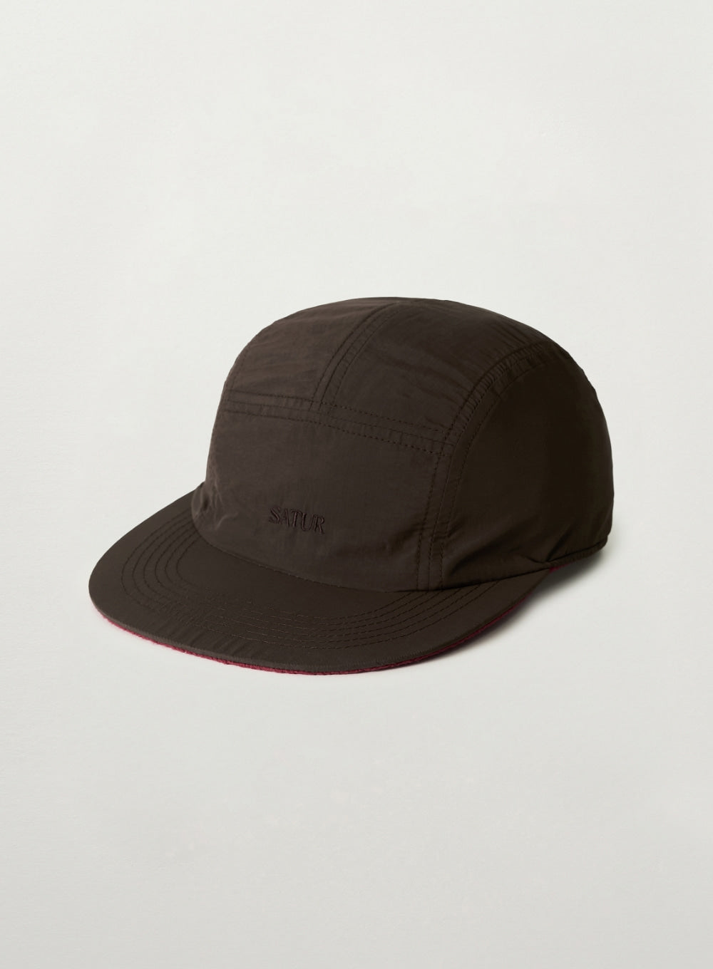 [satur] Fleece Reversible Camp Cap - Brown