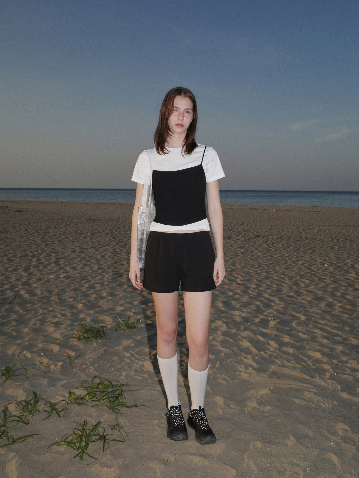 Low Classic Organic Silket Banding Shorts Black