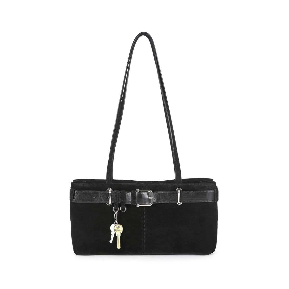 Osoi Shoulder Brocle Suede Black Combi