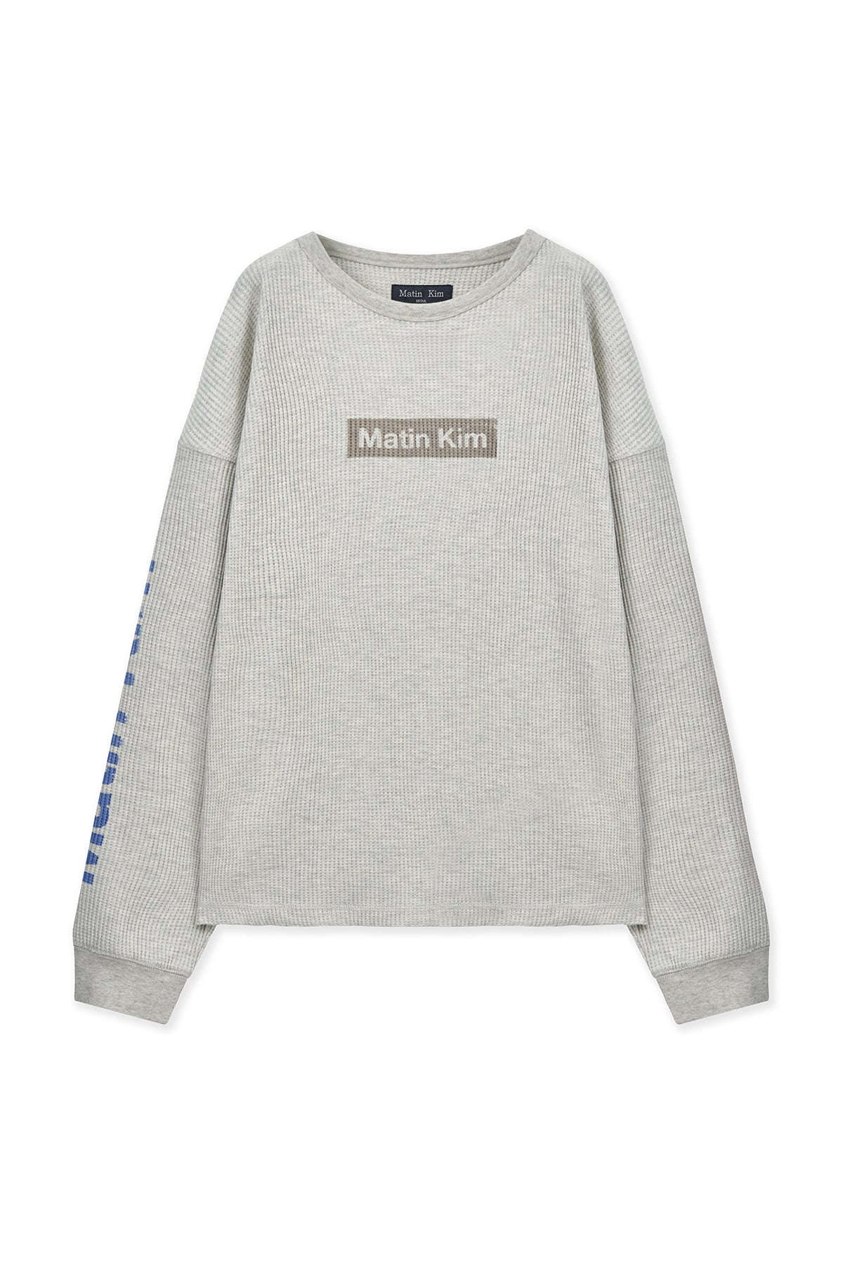 Matinkim Sleeve Logo Waffle Top For Men IN Ivory