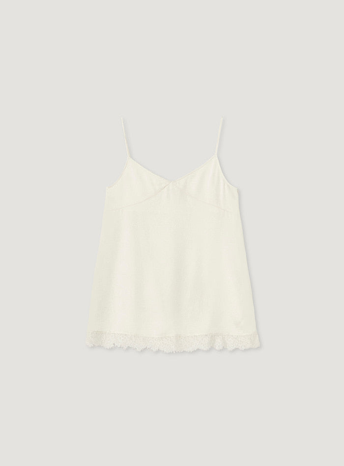 Mango Maniplease Showy Lace Top Cream