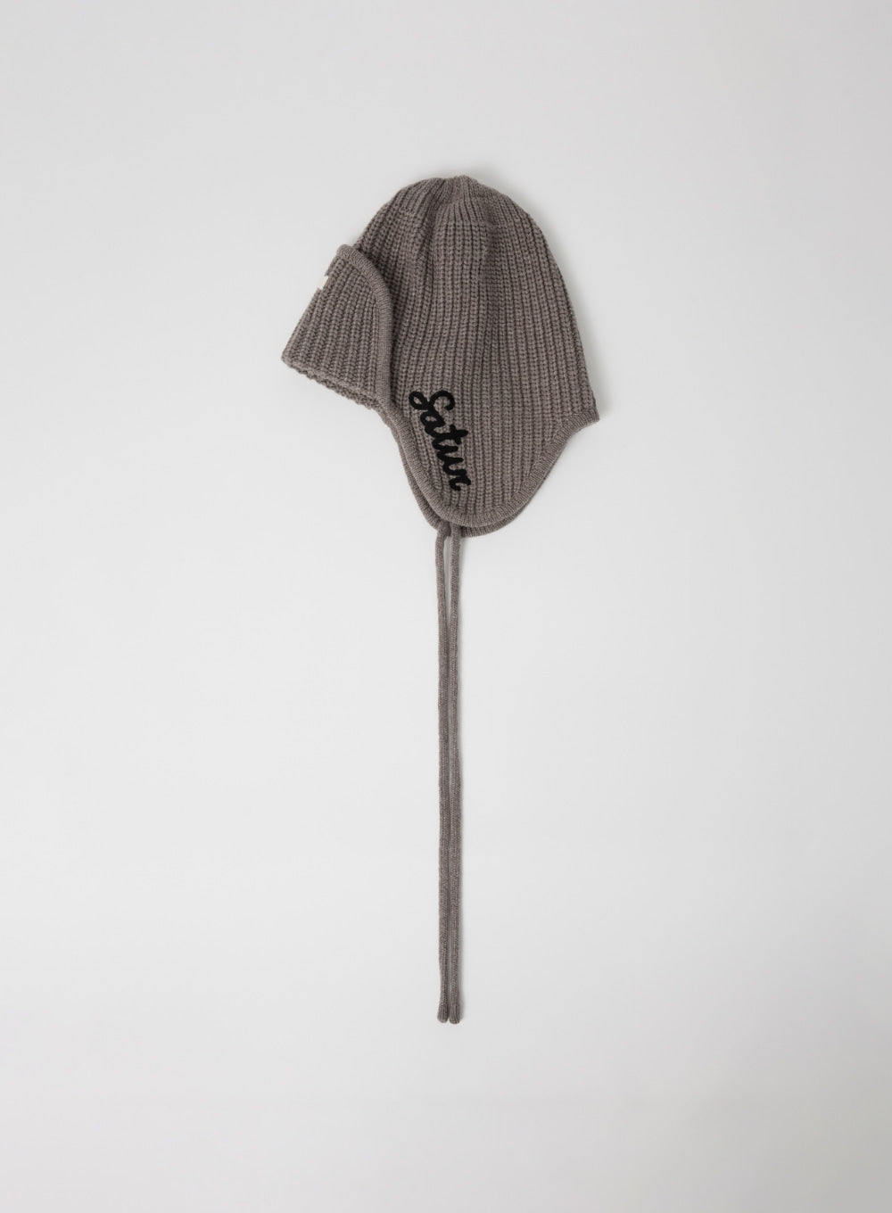 [satur] Earmuff Knit Beanie - Brown