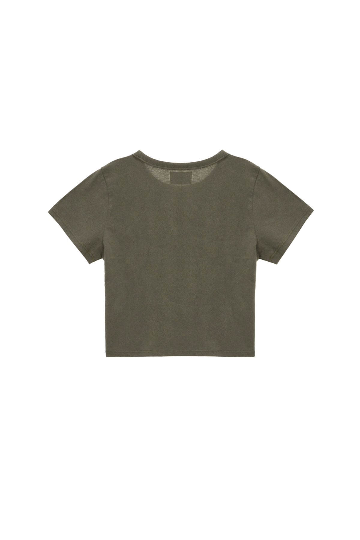 [matinkim] LOGO CROP TOP IN CHARCOAL
