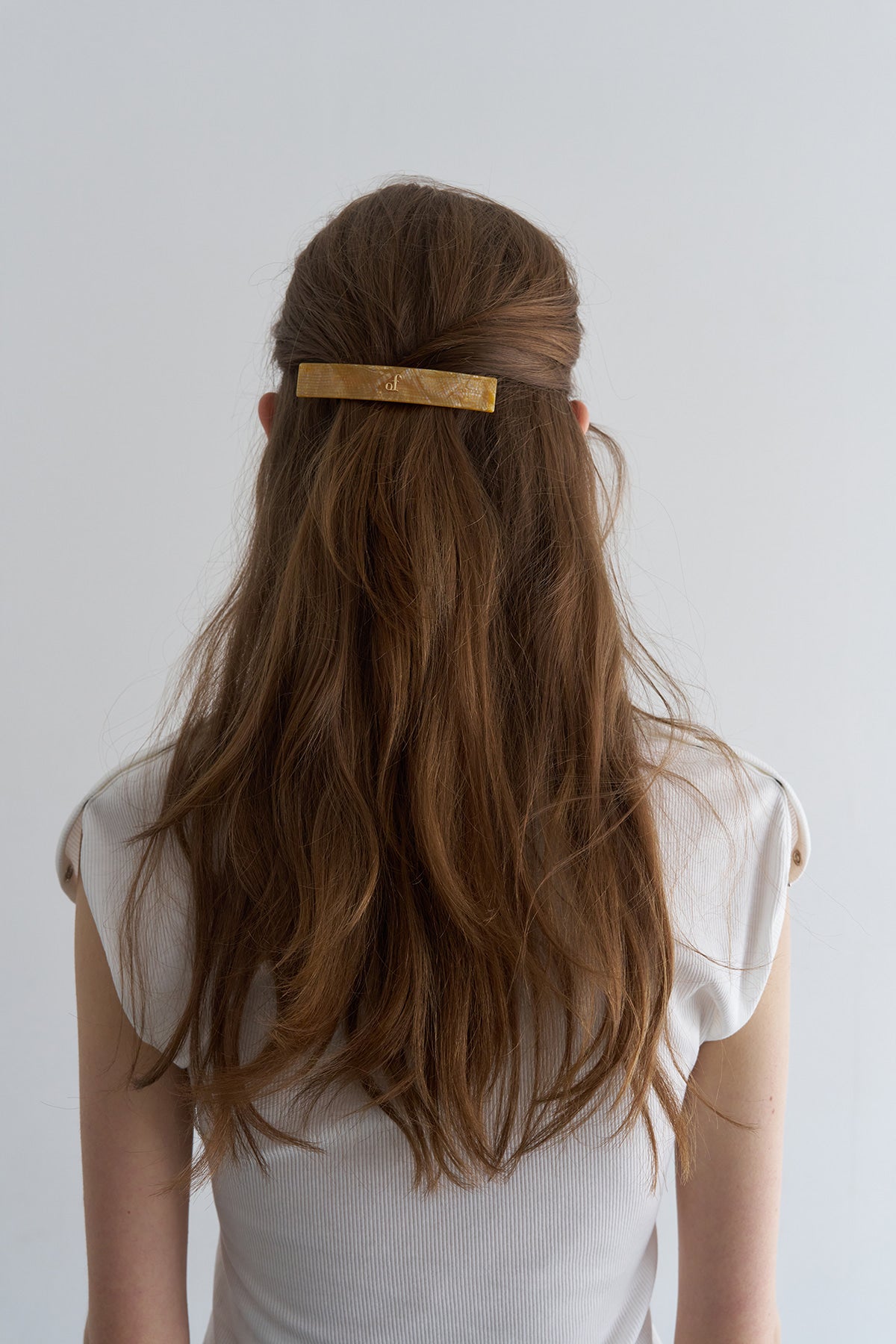 Overdueflair Of Logo Hair Pin by Mazzucchelli Yellow