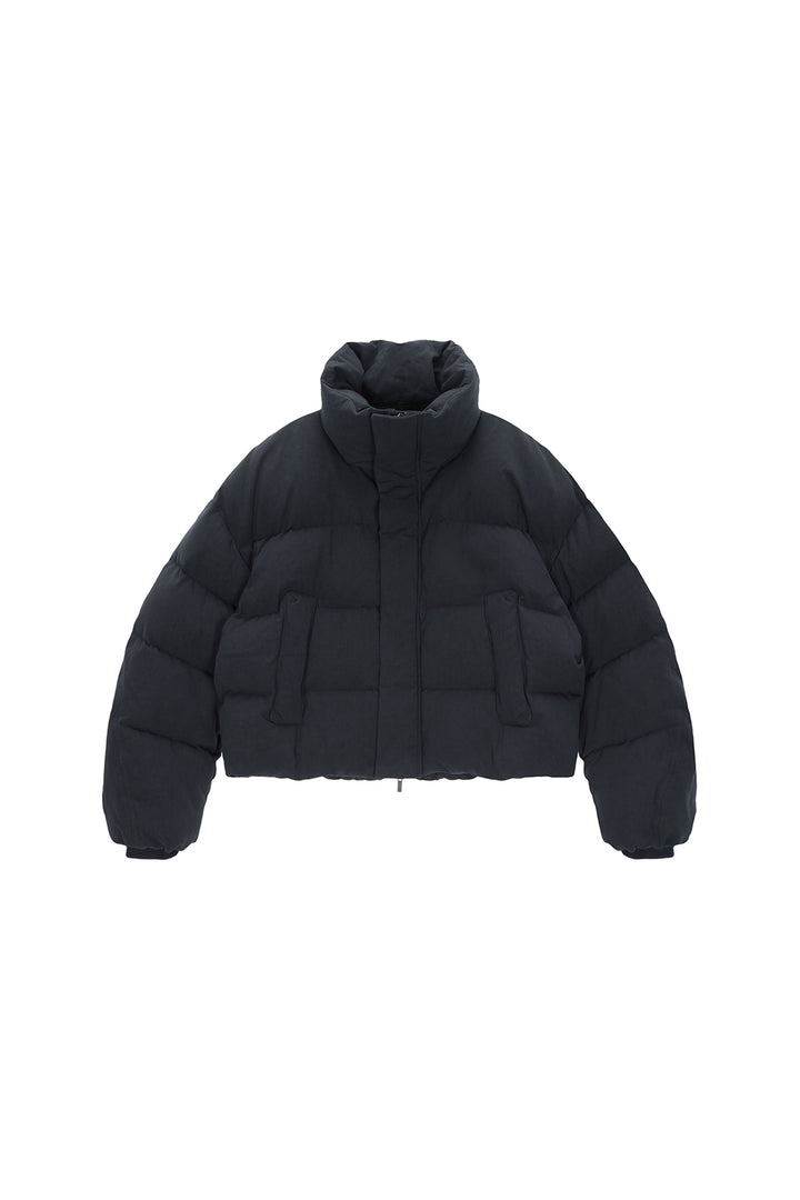 Matinkim Cotton Washed Puffer Duck Down Jumper IN Charcoal